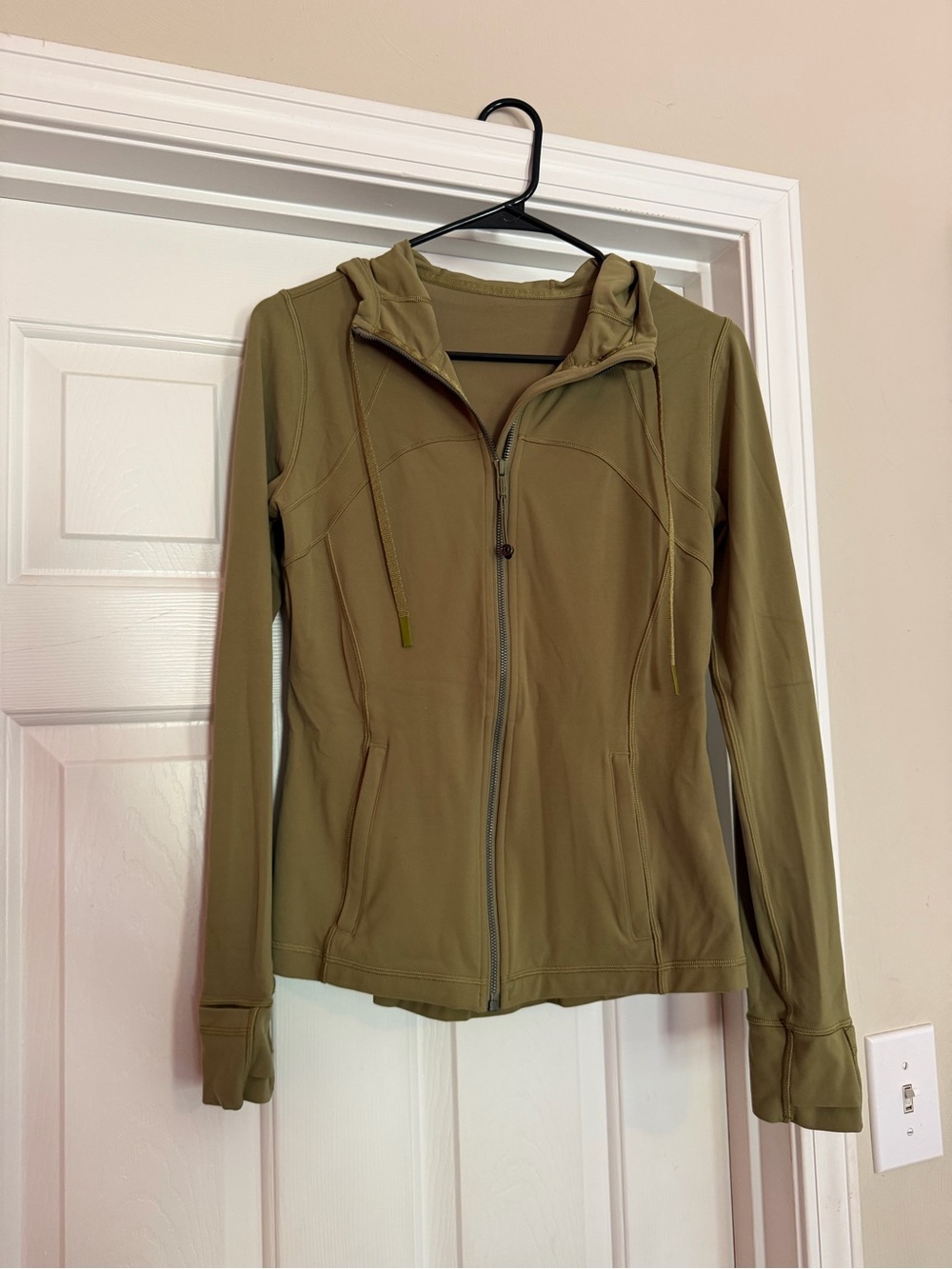 lululemon athletica Olive Green Hooded Zip-Up Utility Jacket